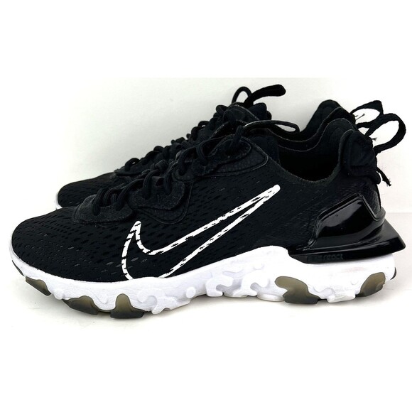 Nike React Vision D/ms/x Black & White Shoes Sneakers Mens Size 7 - Picture 2 of 11